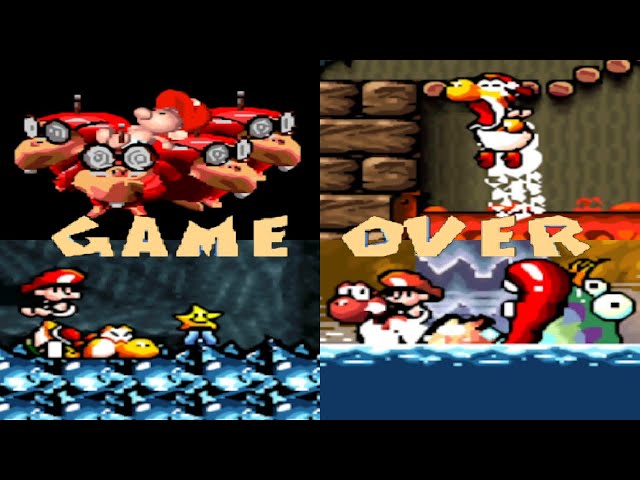 Super Mario World 2: Yoshi's Island - Game Over (Death Animations)