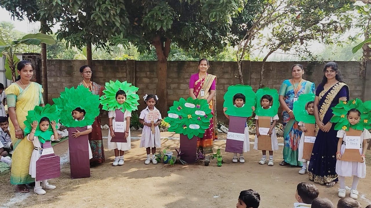 Save trees save nature activity By nursery to ukg students 🌳🏞️