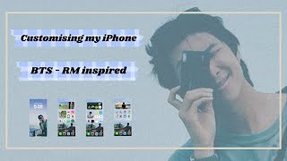 Customising my iPhone |💜BTS-RM💜 inspired | Widgets setup🖼️ screenshot 4