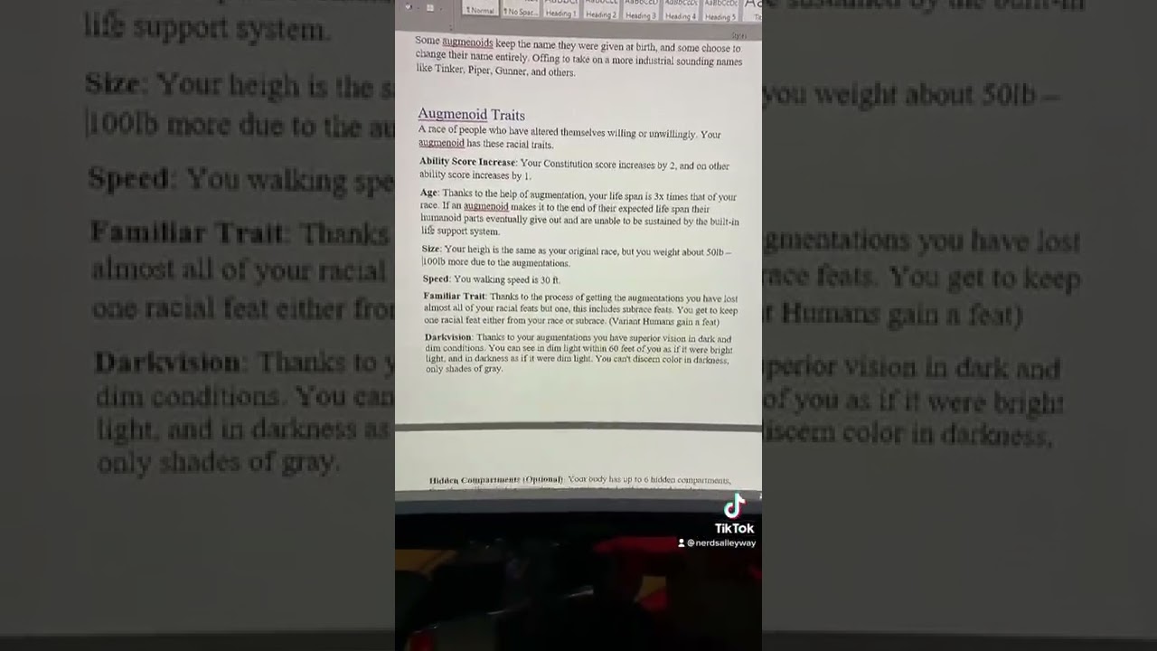 I made a homebrew race for dungeon and dragons 5th edition