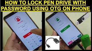 How to Lock Pendrive using Phone | OTG Required to connect | TRY AT YOUR OWN RISK | PLEASE SUBSCRIBE screenshot 2