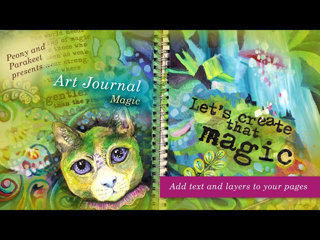 Visual Chronicles and Fast Art Journaling - Peony and Parakeet