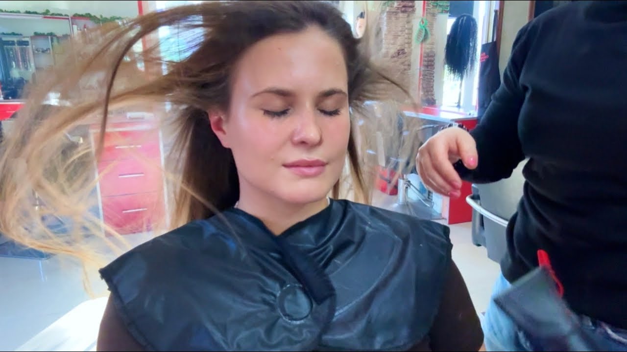 ASMR Hair Stylist Shorena– Long Hair Wash & Blow Dry in a Simple Beauty Salon for $4 | Sleep & Relax
