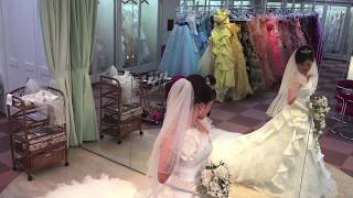 結婚式洋装 ウエディングドレスの衣装合わせ