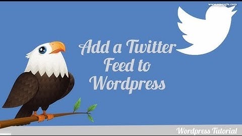 How to add a Twitter feed to your Wordpress site