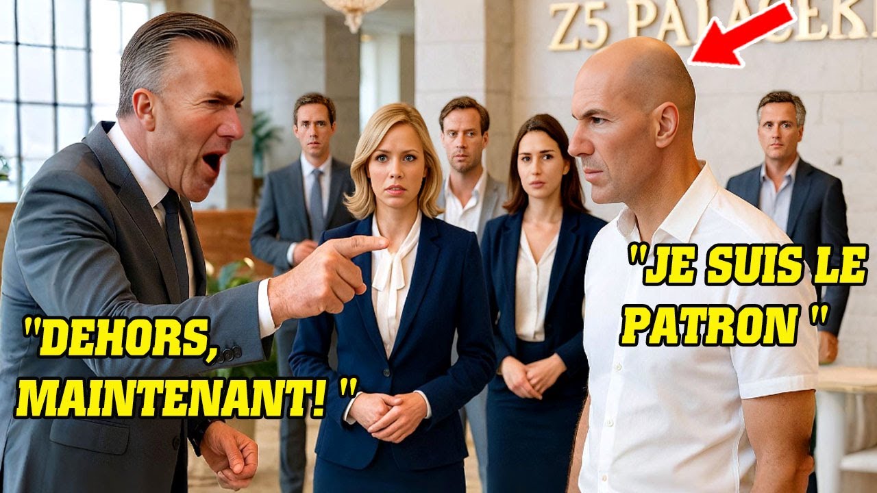 Zidane expulsé de son propre hôtel — 15 minutes plus tard, il licencie tout le personnel