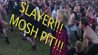 Slayer and Anthrax Moshing at Mayhem Festival DTE Detroit 2012