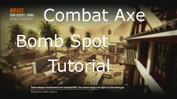 Black Ops 2 DLC Mirage Combat Axe Bomb Spot Tutorial