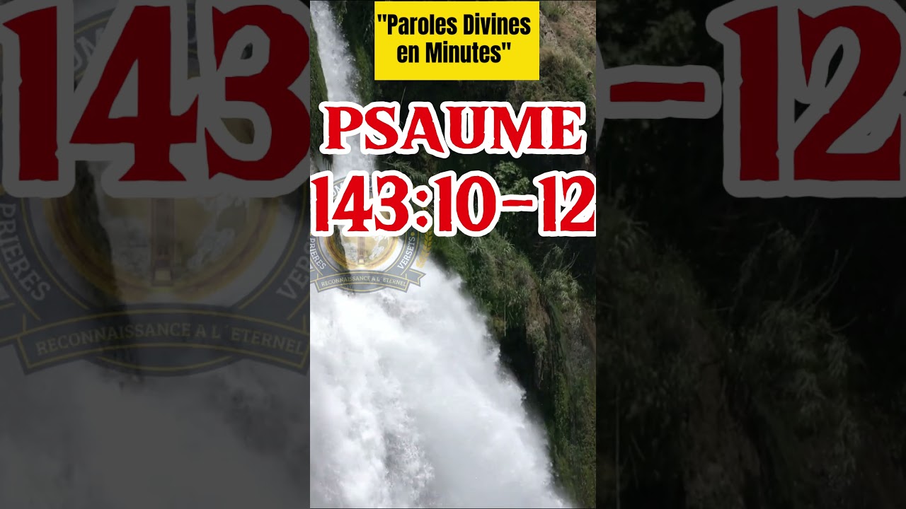 psaume 143:10-12