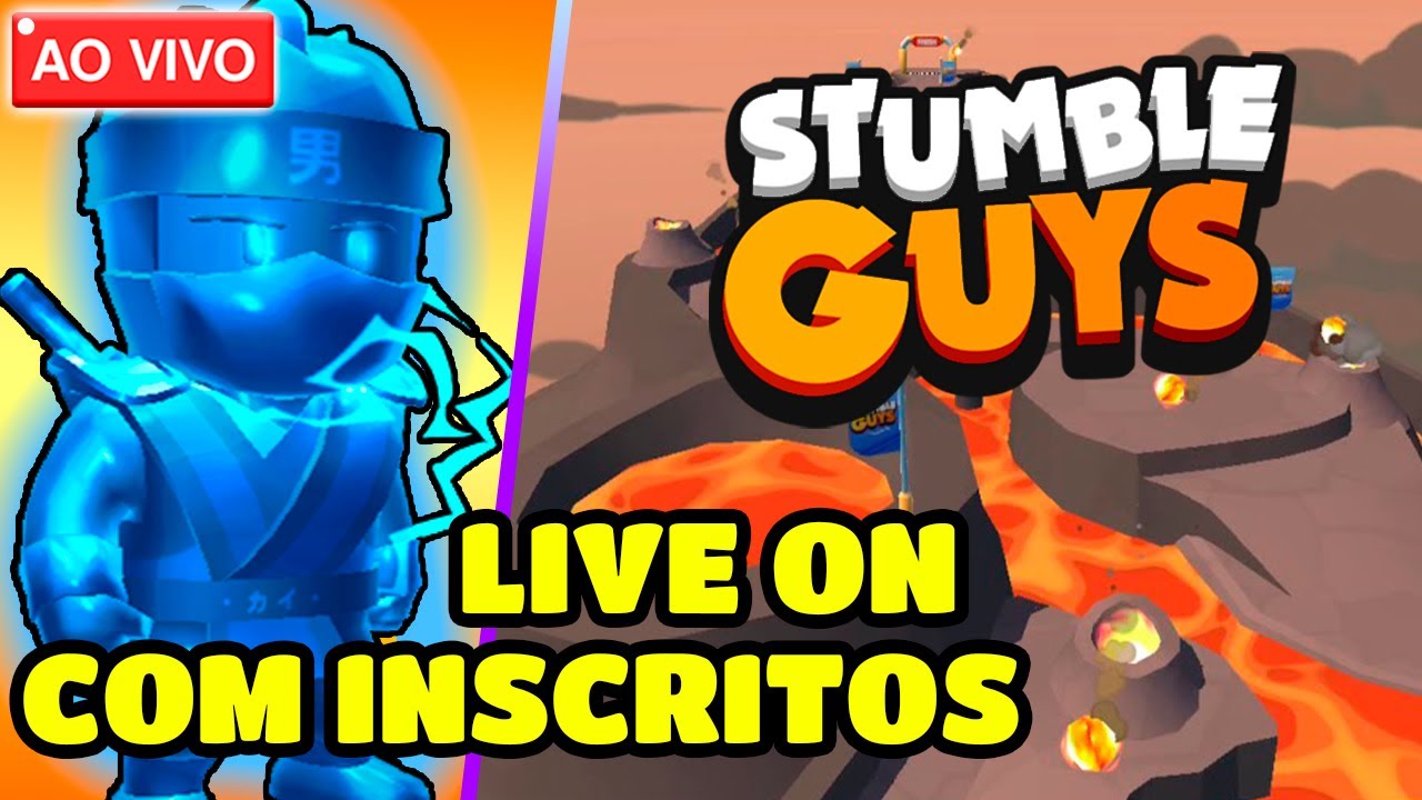 🔥🥊 SOCO GRÁTIS 🥊 🔥⚠️Portugues Brasil⚠️Live de Stumble guys ao vivo  AGORA Jogando com os inscritos 