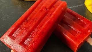 Cherry Mango Popsicles Recipe