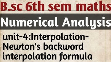 Bsc 6th sem maths||Newton