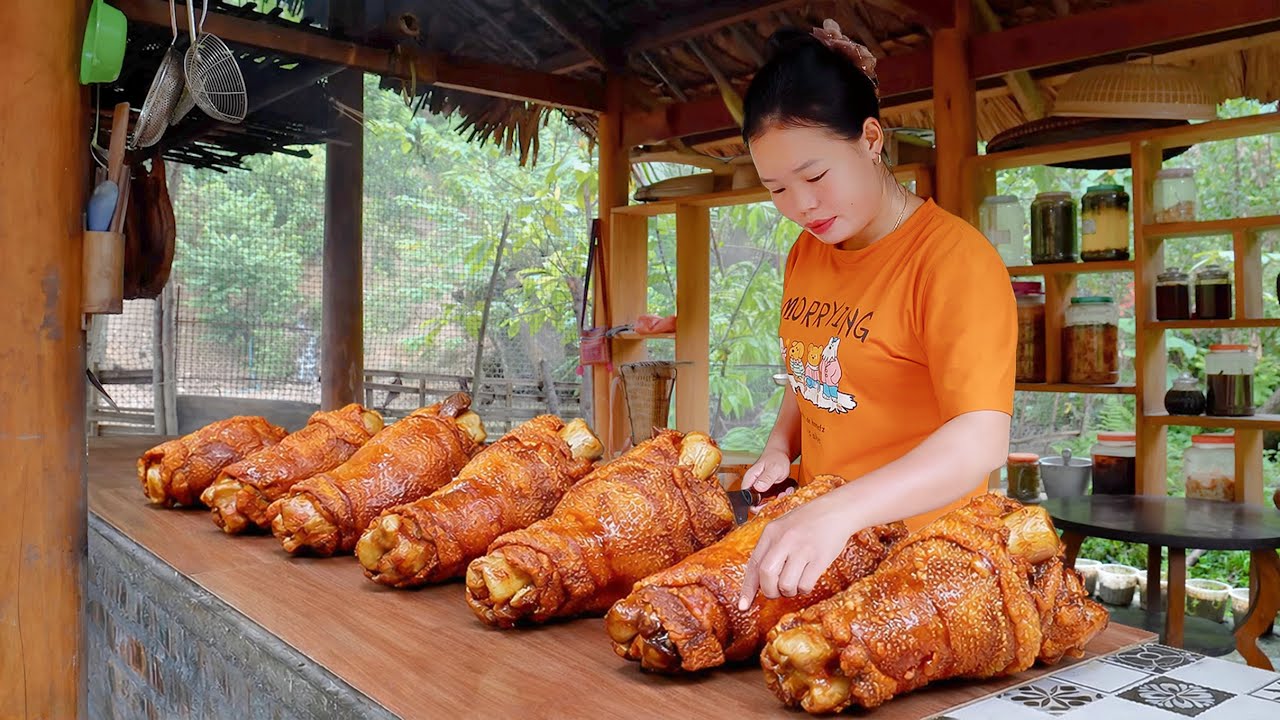 Making Cooking Oil from Pork Fat — From Morning to Night | Primitive Cooking Recipe | Simple Life