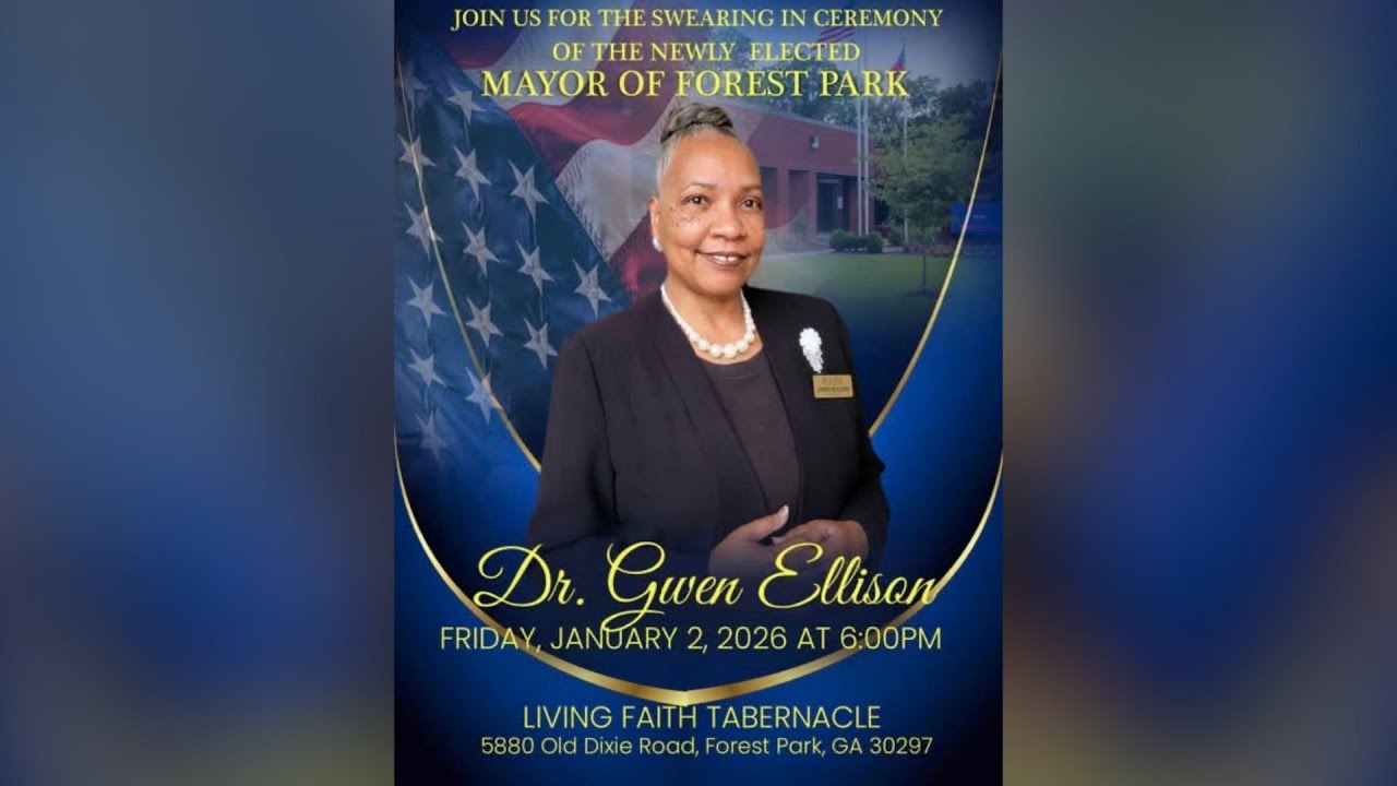 Swearing In Ceremony Of The Newly Elected Mayor Of Forest Park - Dr. Gwen Ellison