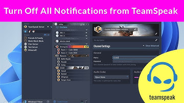 How to Turn Off All Notifications from TeamSpeak?