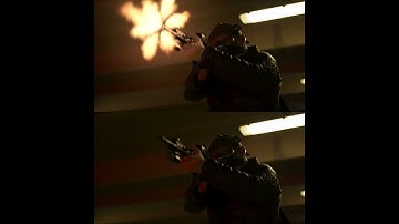 [Masked Shooter in Garage] Muzzle Flash comp Practice
