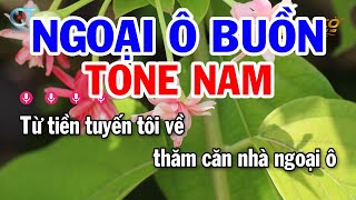 Karaoke Ngoại Ô Buồn Tone Nam ( Cm ) Nhạc Sống Tuấn Cò