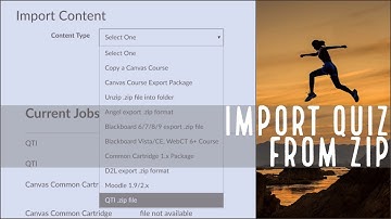 How To Import a Quiz in Canvas
