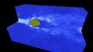 Demo of a Lattice Boltzmann Fluid Solver - D3Q27 with CM MRT (GTX 980)