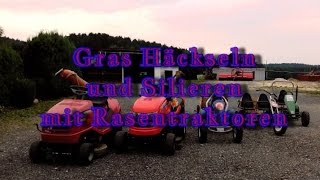 Gras Häckseln und Silieren mit Rasentraktoren #1