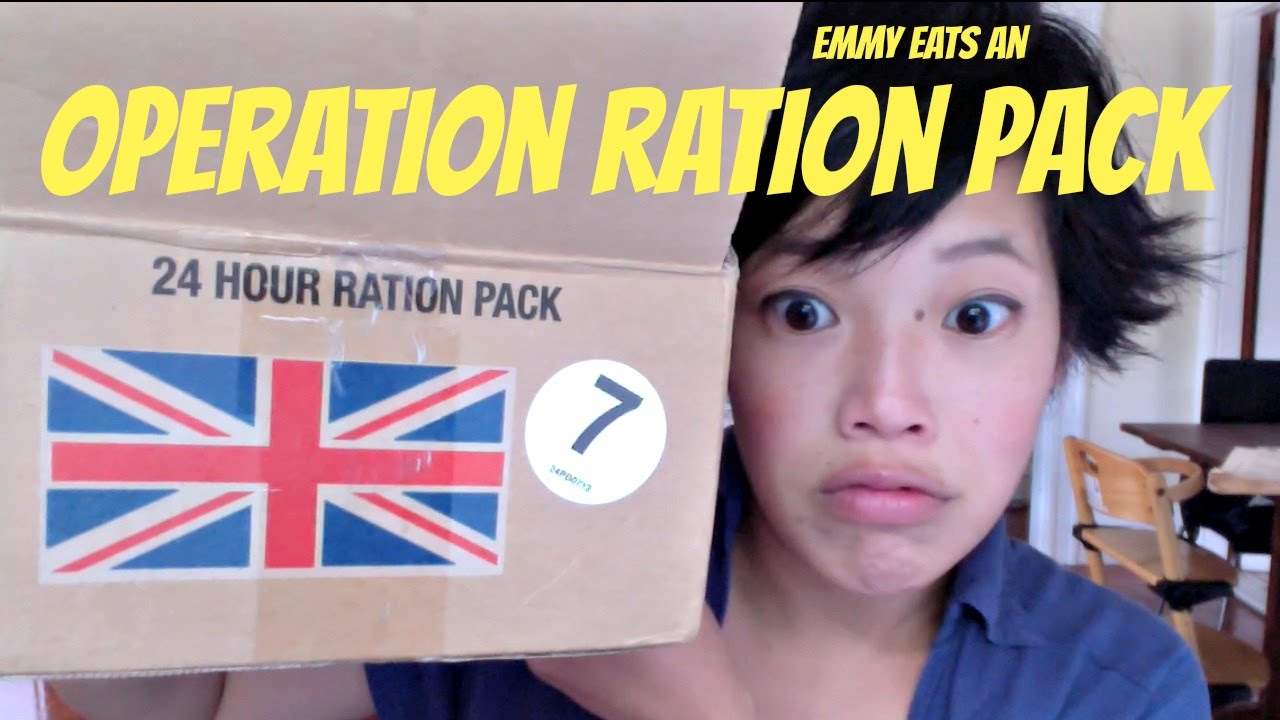 British Army Operation Ration Pack ORP - tasting a rat pack MRE | emmymade