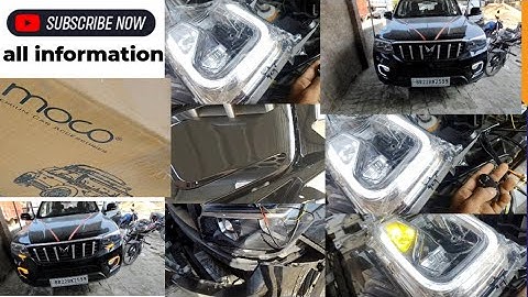 Scorpio and Z4 moco fog light installing company fitted without wiring cutting#skindiaallcar#Scorpio