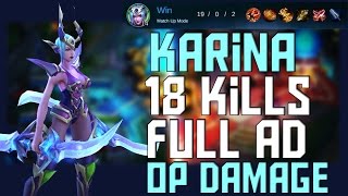 Mobile legends. legends bang bang. gameplay. karina. karina
highlights. m...