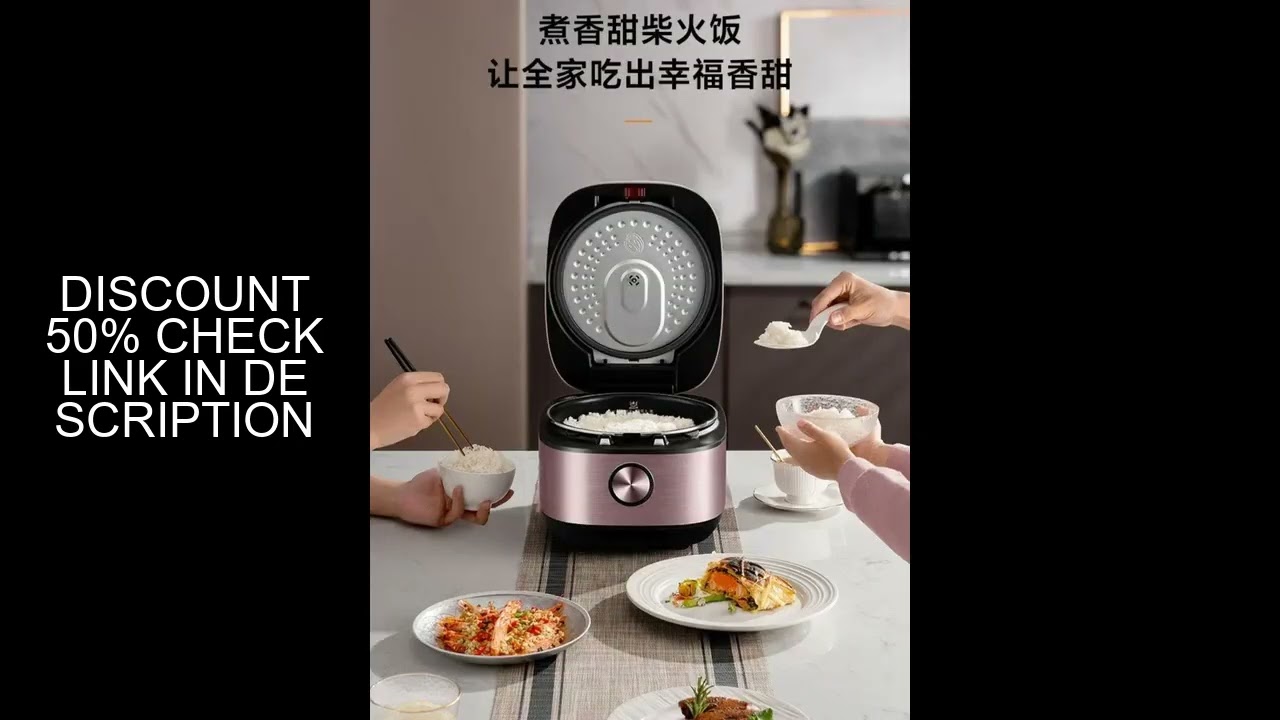 Rice cooker. Multi-function intelligent. Household. Large capacity. Fast cooking. Useful appliance.