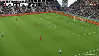 Full Match eFootball PES21 Game Video Simulation  Argentina vs Jordan l World Cup 2026 l screenshot 1