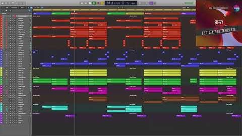 Logic X Pro Template Steezy (Dance Pop) #logicproxtemplate #logicprox #logicpro