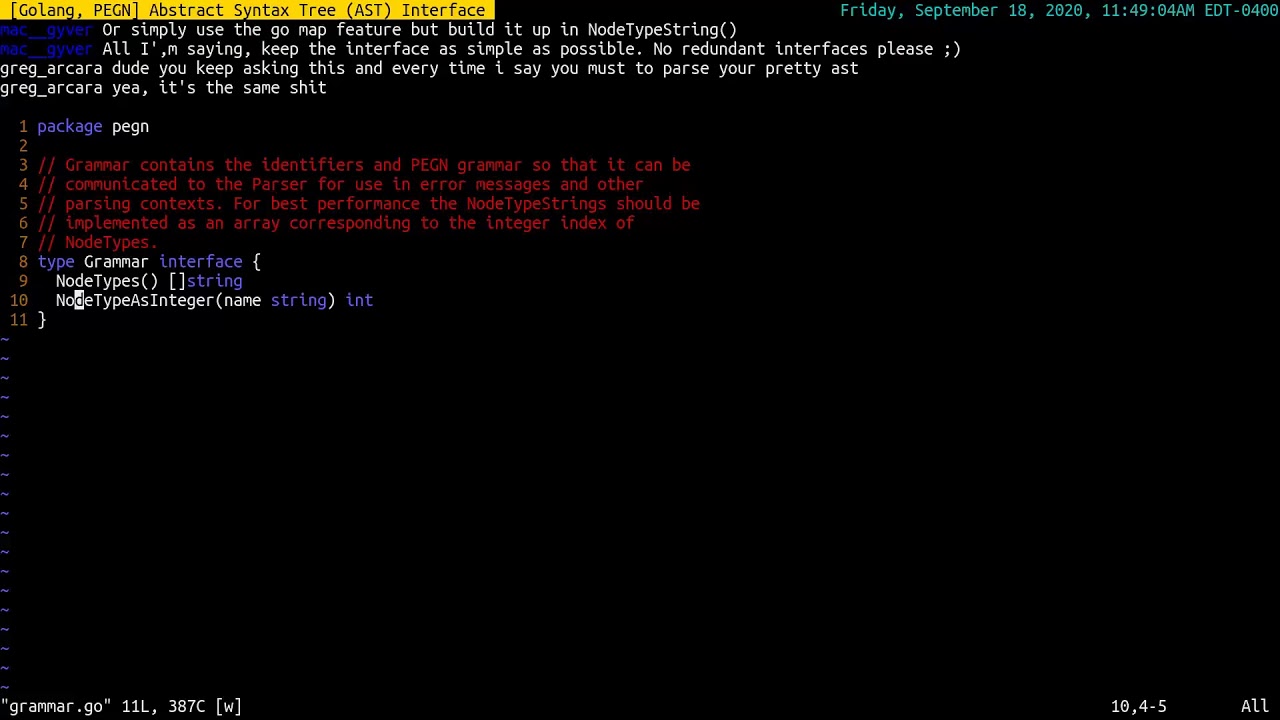 [Golang, PEGN] Abstract Syntax Tree (AST) Interface - YouTube