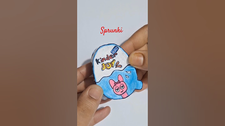 DIY sprunki kinder joy with paper | paper craft #diy #shorts #craft #sprunki