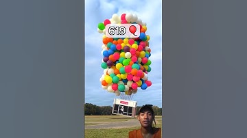 Mr. Beast wants to fly the store how many balloons does it take? #challenge #mrbeast #funny #shorts