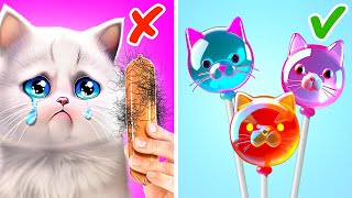 Watch The Sausage!🙀 *Rich VS Poor pets* Gadgets vs Crafts For Pets And Pets Owner