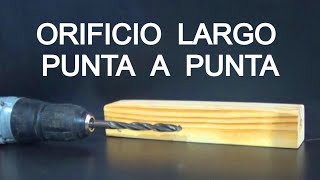 COMO LOGRAR ORIFICIOS EXTENSOS O PROFUNDOS EN MADERA / Por Juan Carlos Aquila