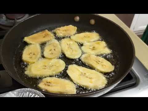 Grandma Nancy cooking plantains