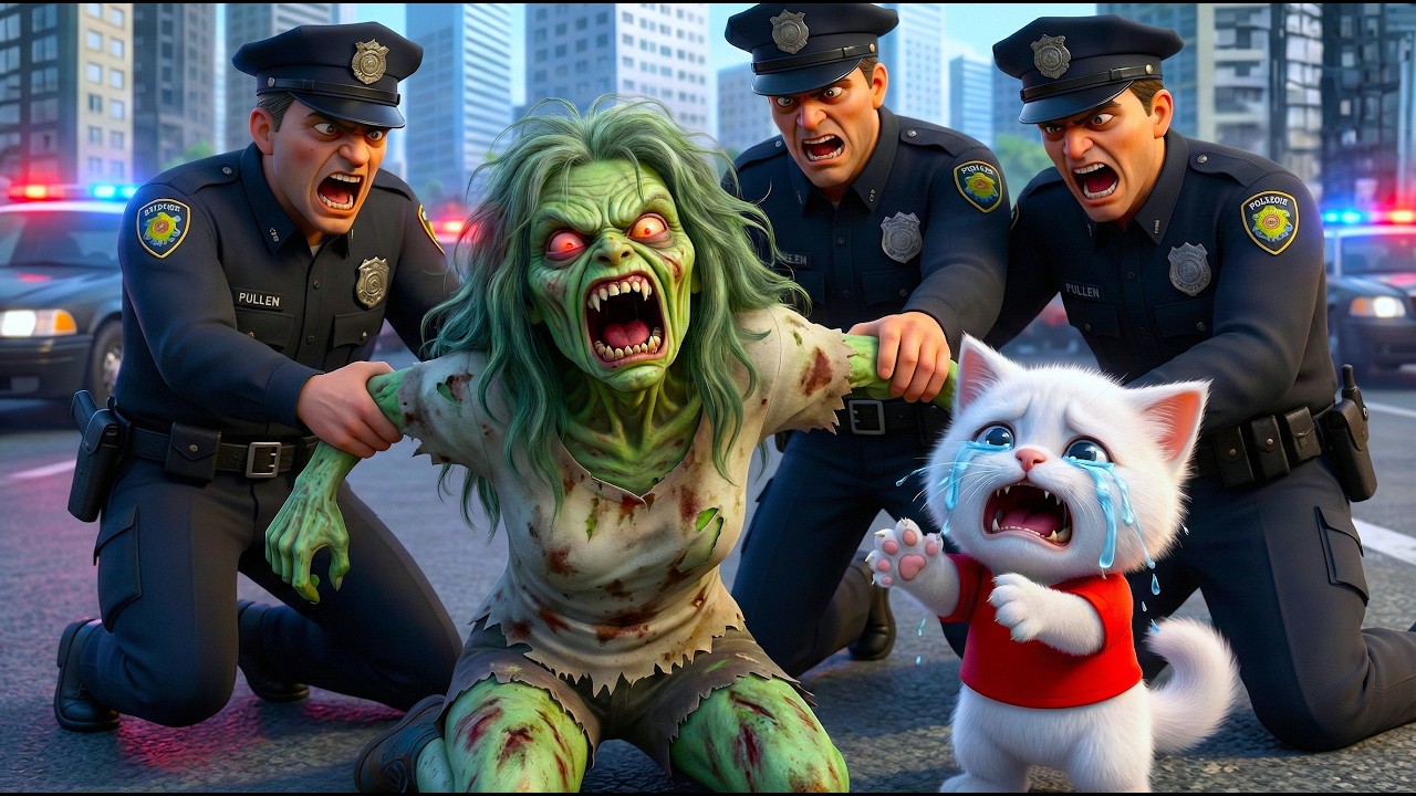 😱 A Zombie Grandma Knocks on Kitten's Door! Is She Good or Bad?  