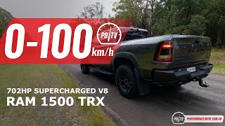 2023 RAM 1500 TRX 0-100km/h &amp; engine sound