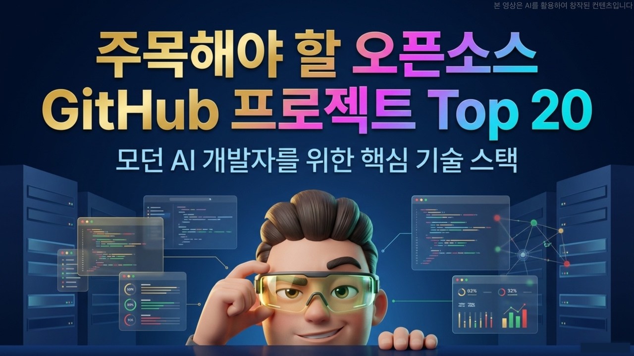 [오픈소스] 모던 AI 개발자를 위한 깃허브 오픈소스 프로젝트 Top 20 | 나만의 AI 생태계를 완성할 모듈형 AI 에이전트 & 개발자 유틸
