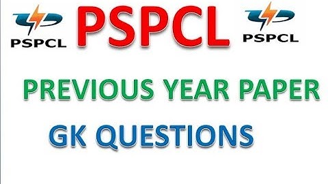 PSPCL LDC PREVIOUS YEAR PAPER (GK QUESTIONS) || PSPCL PREVIOUS YEAR QUESTIONS PAPERS || PSPCL GK ||