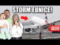 We flew into STORM EUNICE and this happened… | Family Fizz