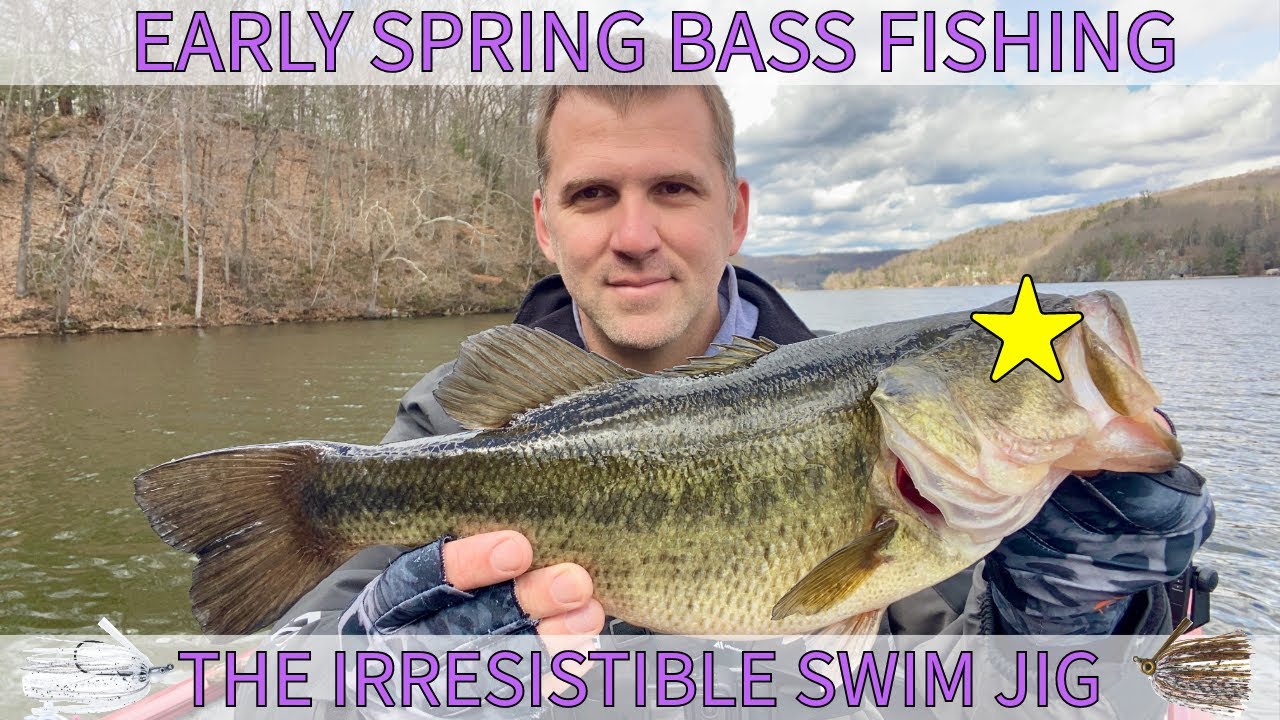 Early Spring Bass FIshing The Irresistible Swim Jig YouTube