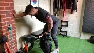 Bent Over Row with backpack