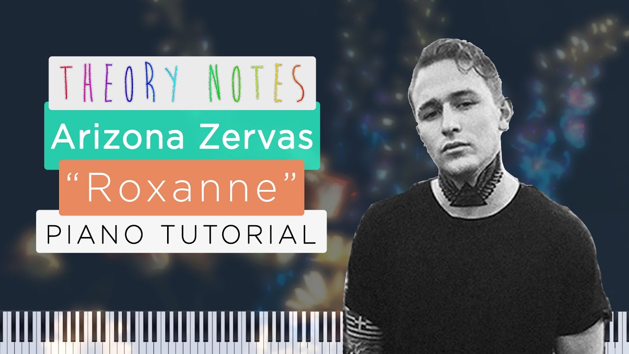 How to Play Arizona Zervas - ROXANNE | Theory Notes Piano Tutorial