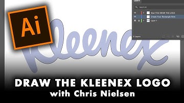 Ai - Chapter 4 - DRAWING THE KLEENEX Logotype logo in Adobe Illustrator