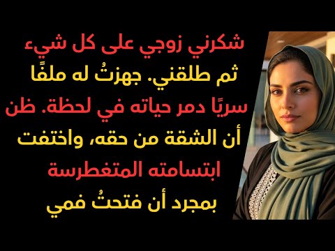 زوجي شكرني على 5 سنوات مجانية ثم طلقني لكن أخباري صدمت الجميع 