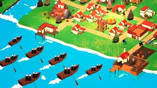 VIKING Invaders are attacking our KINGDOM by Sea in Bonfire 2 Uncharted Shores screenshot 3