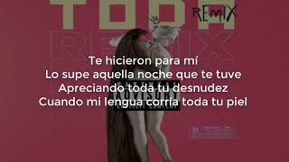 Toda (Remix) (Letra) - Alex Rose, Lenny Tavarez, Cazzu, Rauw Alejandro, Lyanno