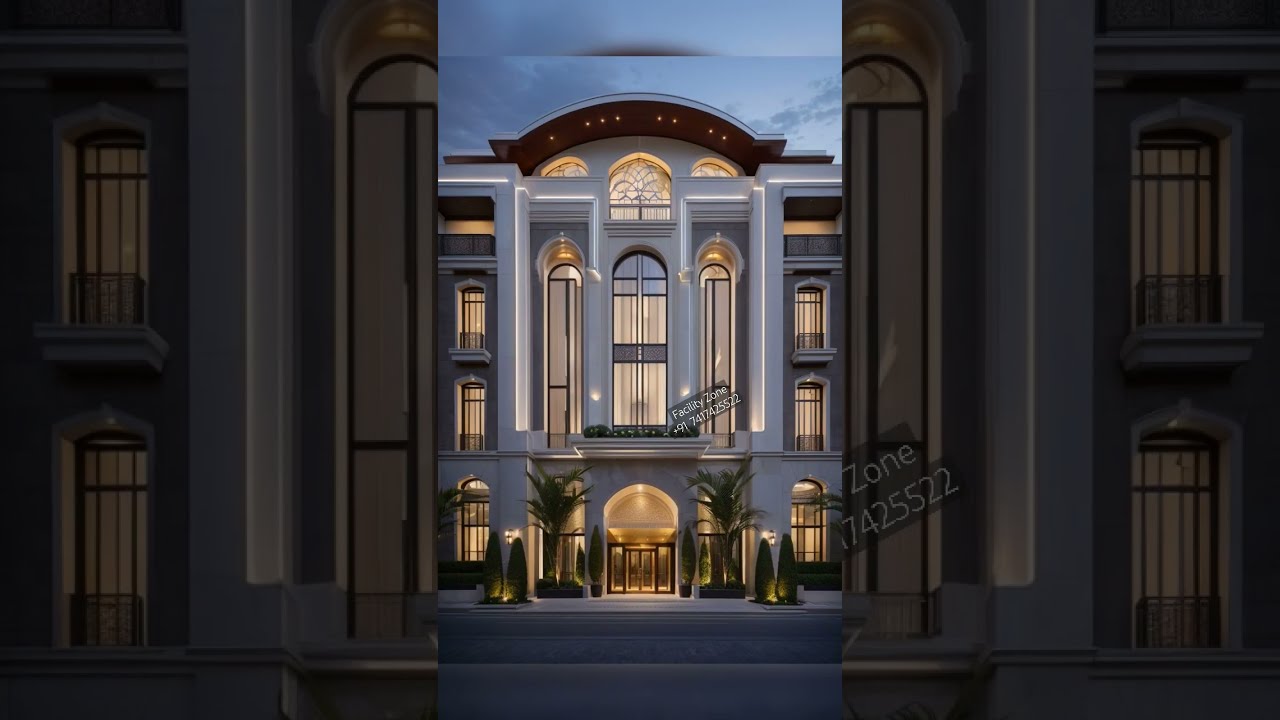 Hotel Front Elevation Design 