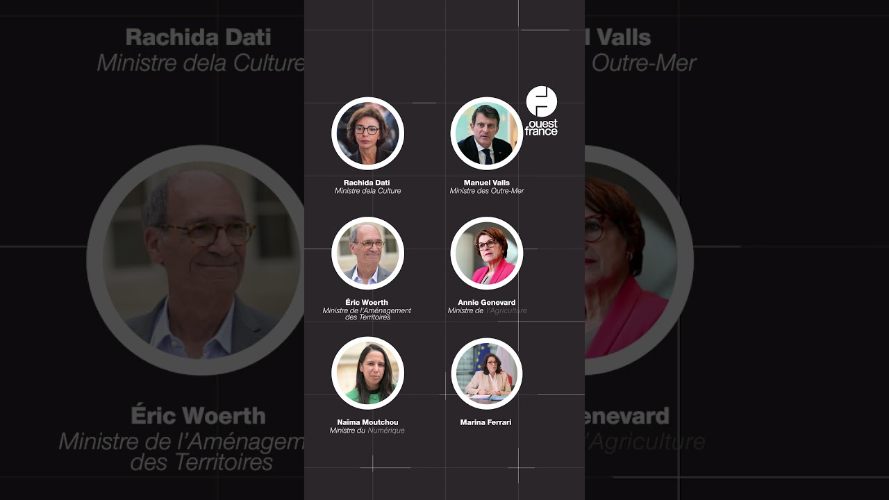 Les nouveaux ministres du gouvernement en une minute 